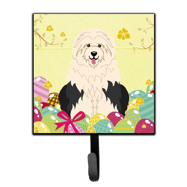 Carolines Treasures Easter Eggs Old English Sheepdog Leash or Key Holder BB6096SH4 - main